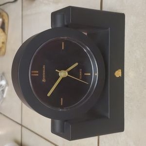 Small Black Desktop Battery Operated Clock ADOT